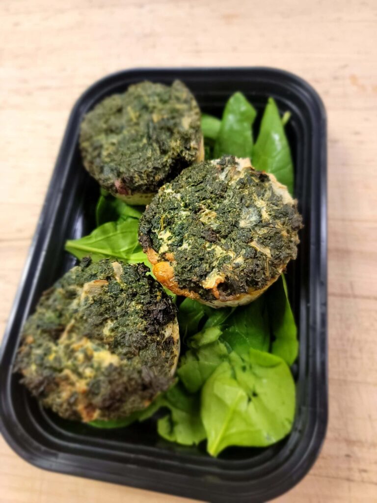 Bacon Spinach Tomato Egg Cups Keto - PaleoZone Prepared Meals